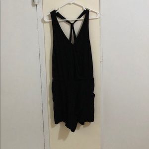 Loft black crisscross jumpsuit